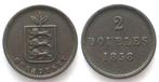GUERNSEY 2 Doubles 1858, Ophalen of Verzenden, Losse munt, Overige landen