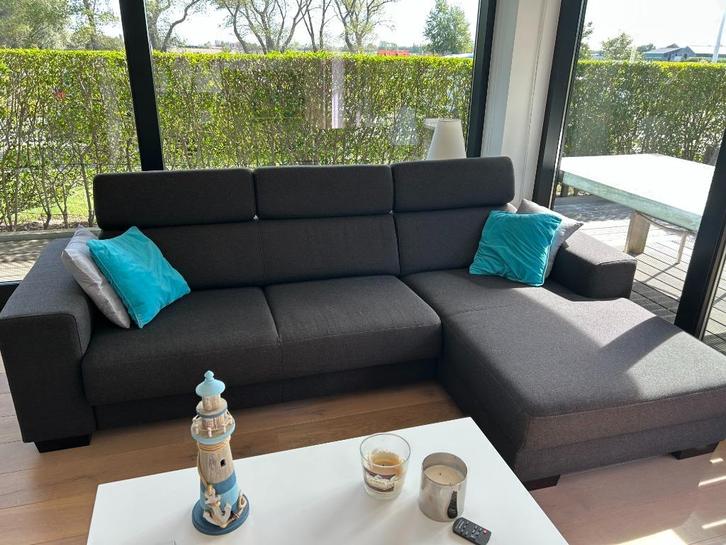 3-zit zetel, Huis en Inrichting, Zetels | Zetels, Zo goed als nieuw, Hoekbank, Driepersoons, Stof, Ophalen