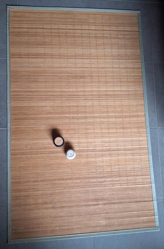 100% bamboe vloerkleed 90x150cm, Huis en Inrichting, Stoffering | Tapijten en Vloerkleden, Zo goed als nieuw, 50 tot 100 cm, 100 tot 150 cm