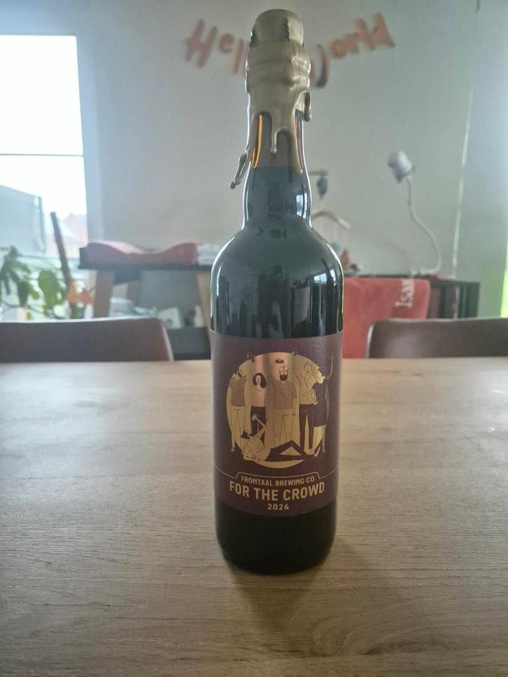 Frontaal - For The Crowd 2024 - 75 cl - exclusief bier, Verzamelen, Biermerken, Nieuw, Flesje(s), Overige merken, Ophalen of Verzenden