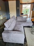 Grijze comfortabele lounge zetel, Huis en Inrichting, Zetels | Zetels, Ophalen, 250 tot 300 cm, Hoekbank, Zo goed als nieuw