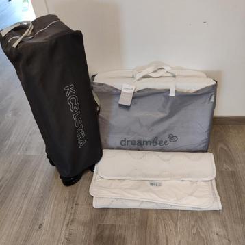 Reisbed Koelstra + plooimatras Dreambaby + aerosleep + hoes, Kinderen en Baby's, Babywiegjes en Ledikanten, Ophalen of Verzenden