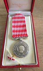 Zilveren medaille van Monaco voor de dienst in perfecte staa, Postzegels en Munten, Ophalen of Verzenden, Zilver