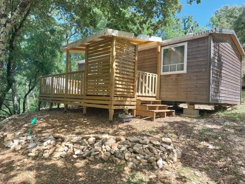 Stacaravan - voorzien van airconditioning, Vakantie, Campings, Landelijk, Aan meer of rivier, Airconditioning, Huisdier toegestaan