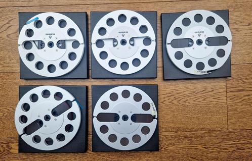 Spoelen 7 inch Aluminium met opbergdozen, TV, Hi-fi & Vidéo, Enregistreurs audio, Pièce, Enlèvement ou Envoi