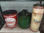 Vintage olieblik oliekan mancave oldtimergarage, Verzamelen, Blikken, Ophalen of Verzenden, Zo goed als nieuw