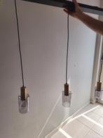Hanglamp met drie lampen, Ophalen, Zo goed als nieuw, Glas