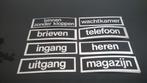 Zelfklevende stickers met naam aanduiding, Enlèvement ou Envoi, Neuf, Autocollants et Photos