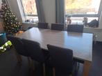 Eettafel zes personen en stoelen, Huis en Inrichting, Ophalen, Gebruikt