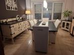 Salle à manger complète noire et blanche, Maison & Meubles, Enlèvement ou Envoi, Comme neuf