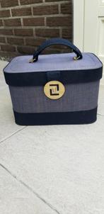 Beautycase met jeanslook, Handtassen en Accessoires, Beautycases, Blauw, Gebruikt, Hardcase, Ophalen