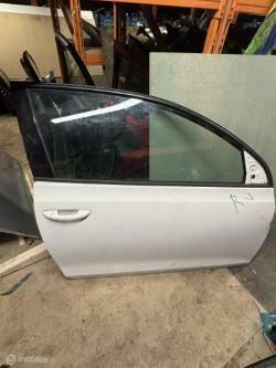 Voordeur rechts rechtsvoor wit Volkswagen Golf VI ('08-'13 beschikbaar voor biedingen