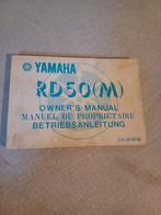Yamaha RD50M gebruikershandleiding owner's manual RD 50 M, Fietsen en Brommers, Gebruikt, Ophalen of Verzenden