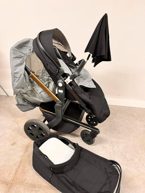 Joolz day 3 set, Kinderen en Baby's, Kinderwagens en Combinaties, Gebruikt, Kinderwagen, Overige merken, Met reiswieg, Verstelbare duwstang