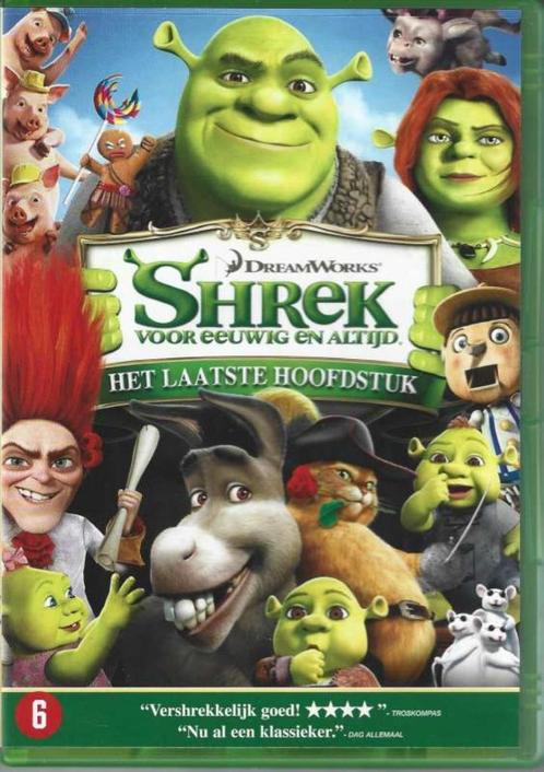 DVD Shrek 4: Voor Eeuwig En Altijd, Cd's en Dvd's, Dvd's | Tekenfilms en Animatie, Zo goed als nieuw, Amerikaans, Tekenfilm, Vanaf 6 jaar