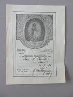 ontvangstbewijs Zuster Amelie Lier 1930,s, Enlèvement ou Envoi, Comme neuf, Carte ou Gravure, Christianisme | Catholique
