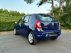 Dacia Sandero 1.2 Benzine €4 2009 Carnet airco nieuwe riem, Auto's, Dacia, Testrit aan huis, Stof, Zwart, Blauw