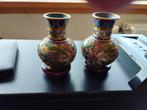 2 kleine mini chinees(chinese) vaasjes - 10cm - 15€, Antiquités & Art, Antiquités | Vases, Enlèvement ou Envoi