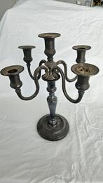Antieke Italiaanse kandelaars in scheepszilver, Ophalen, Zilver