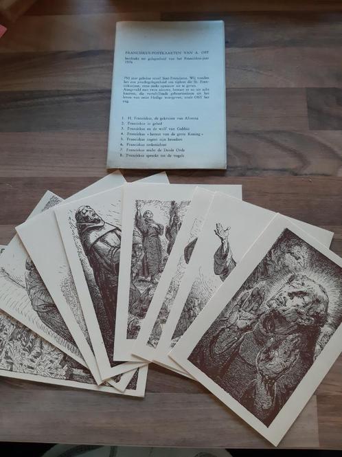 8 cartes postales (cartes d'art) d'Alfred Ost, Collections, Cartes postales | Thème, Non affranchie, 1960 à 1980, Culture et Média