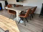 Boomstamtafel en stoelen, Huis en Inrichting, Tafels | Eettafels, Ophalen