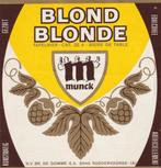 bieretiket De Gomme Ruddervoorde : Munck blond, Verzamelen, Verzenden, Gebruikt, Overige typen, Overige merken