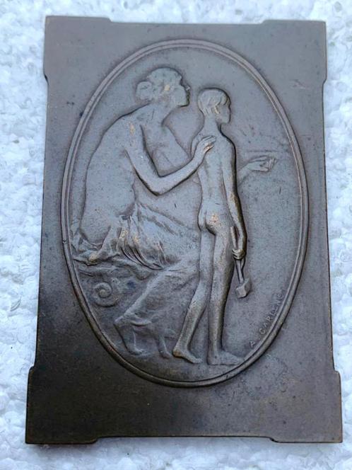 Medaille, penning Oeuvre Nat des Orphelins d la Guerre 14-18, Verzamelen, Militaria | Algemeen, Overige soorten, Lintje, Medaille of Wings