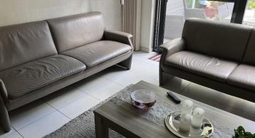 Salon - leder / beige beschikbaar voor biedingen