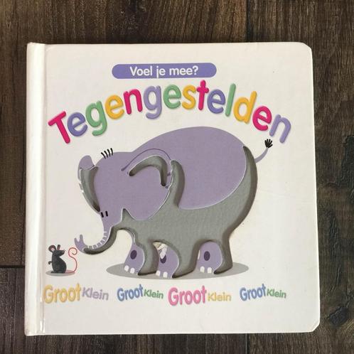 Peuterboek - voel je mee - Tegengestelden, Kinderen en Baby's, Speelgoed | Educatief en Creatief, Gebruikt, Ontdekken, Ophalen of Verzenden