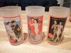 3 vintage Coca-Cola glazen, Verzamelen, Ophalen of Verzenden, Zo goed als nieuw, Frisdrankglas