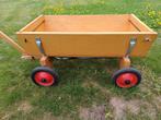 Kar trekkar hout met rode wielen 16,5 cm, volle banden 70 cm, Ophalen, Gebruikt, Overige typen