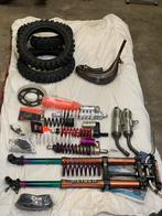 KTM 65 sx onderdelen: uitlaat, wielen, vering, banden ,…