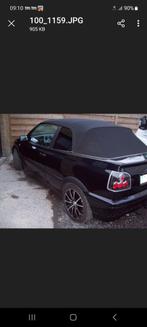 golf3 cabrio 1.8 benzine oldtimer, Zwart, Cabriolet, Volkswagen, Zwart