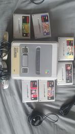 Snes + 2 controller + 6 games, Ophalen of Verzenden, Zo goed als nieuw