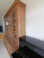 Vitrinebuffet, Ophalen, Gebruikt, 200 cm of meer, Eikenhout
