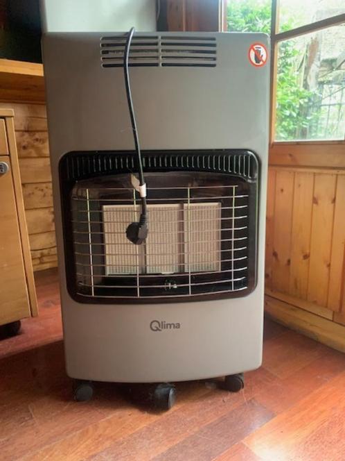 Qlima hybride gaskachel GH959RF, Huis en Inrichting, Kachels, Gebruikt, Vrijstaand, Gaskachel, Elektrisch, Ophalen