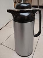Een thermos koffiekan in inox kleur zilver en zwart liters 1, Antiquités & Art, Enlèvement