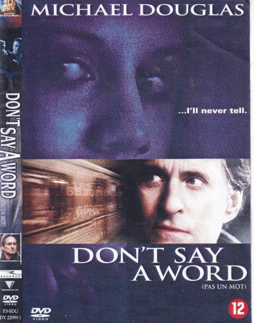 Don't Say A Word (2001) Michael Douglas - Sean Bean, CD & DVD, DVD | Thrillers & Policiers, Utilisé, Mafia et Policiers, À partir de 12 ans