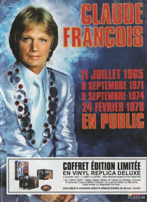 claude francois en public ( coffret édition limitée ), Cd's en Dvd's, Cd's | Franstalig, Nieuw in verpakking, Ophalen of Verzenden