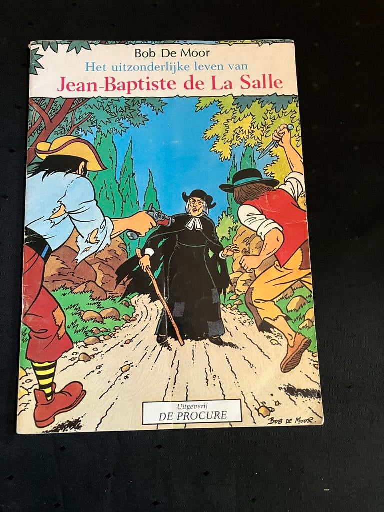 Bob De Moor - het uitzonderlijke leven van J.B de la Salle, Gelezen, Eén stripboek, Bob De Moor, Ophalen of Verzenden