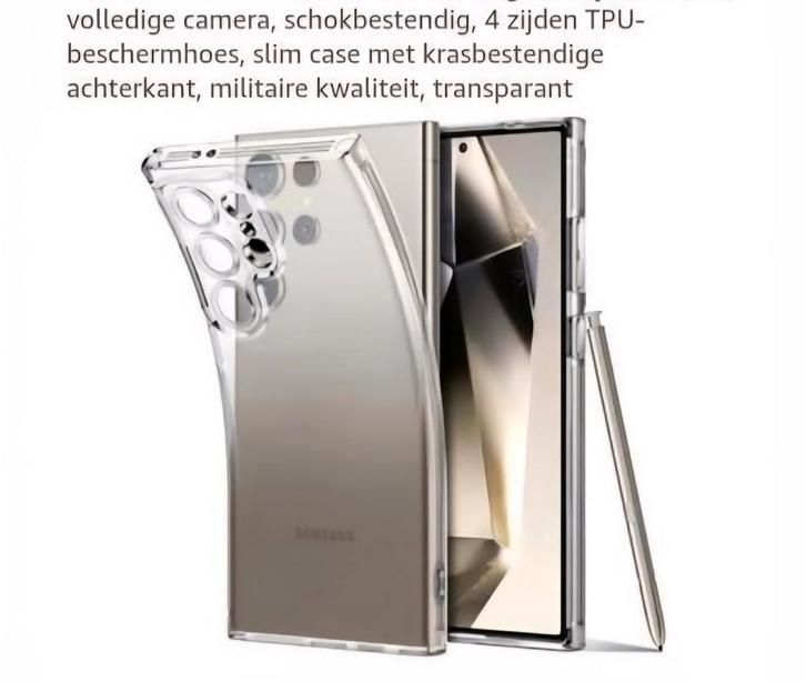 Samsung S24 ULTRA beschermhoes, Telecommunicatie, Mobiele telefoons | Hoesjes en Screenprotectors | Samsung, Nieuw, Ophalen of Verzenden