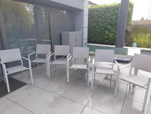 Lot de 6 chaises de jardin, Jardin & Terrasse, Chaises de jardin, Utilisé, Synthétique, Enlèvement