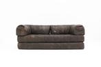 Vintage leren patchwork sofa daybed jaren 70, Ophalen