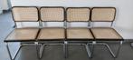 Set van 4 vintage Cesca-stoelen - Marcel Breuer, Iconische Cesca-dinerstoel, Riet of Rotan, Vier, Gebruikt