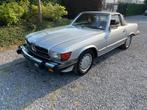 Mercedes SL 560 R107 Roadster  SILVER +Carfax history +MB, Auto's, Oldtimers, Te koop, Zilver of Grijs, Benzine, Airconditioning