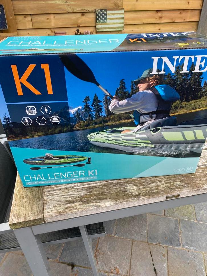 Opblaasbare kajak twee stuks, Watersport en Boten, Kajaks, Nieuw, Ophalen