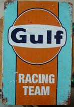 GULF REKLAME -METAAL-, Verzamelen, Merken en Reclamevoorwerpen, Ophalen of Verzenden