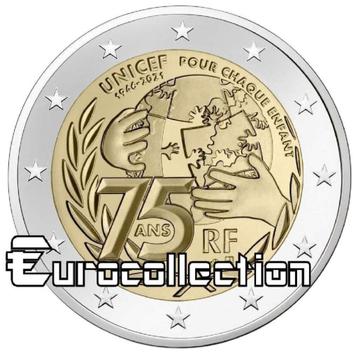 2 EUROS COMMEMORATION FRANCE 2021 beschikbaar voor biedingen