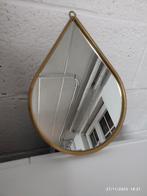 Petit miroir doré en forme de goutte, Maison & Meubles, Comme neuf, Enlèvement