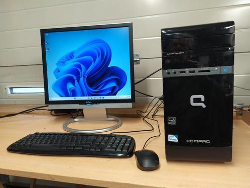 computer met windows 11 en office, Computers en Software, Desktop Pc's, Gebruikt, 3 tot 4 Ghz, SSD, 8 GB, Met monitor, Ophalen
